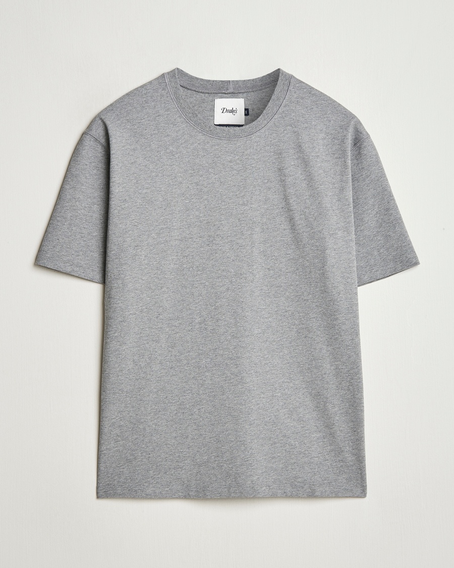 Drake's Short Sleeve Hiking T-Shirt Grey – Grigio