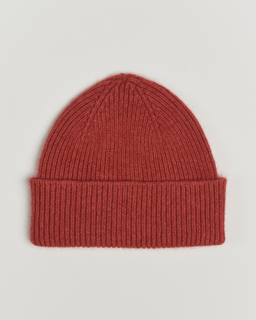 Le Bonnet Lambswool/Caregora Beanie Terra – Rosso