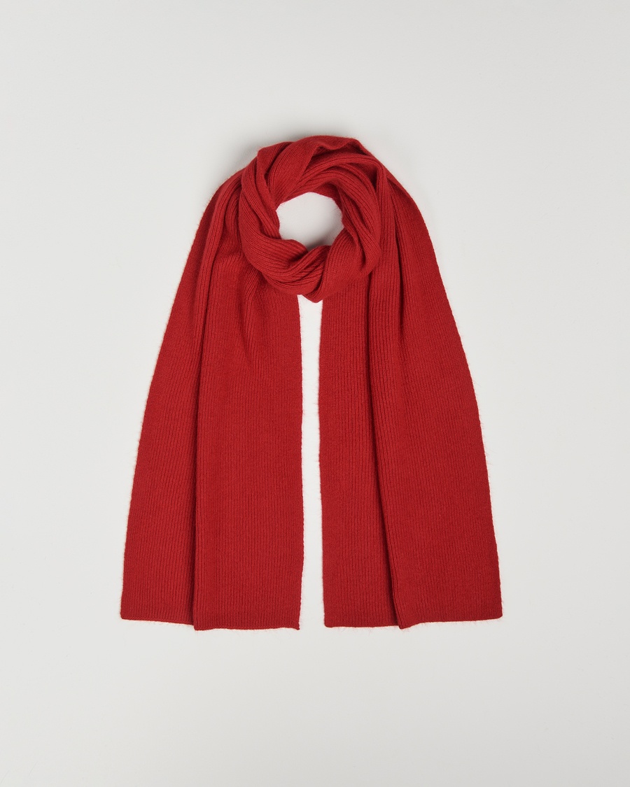 Le Bonnet Lambswool/Caregora Scarf Framboise – Rosso