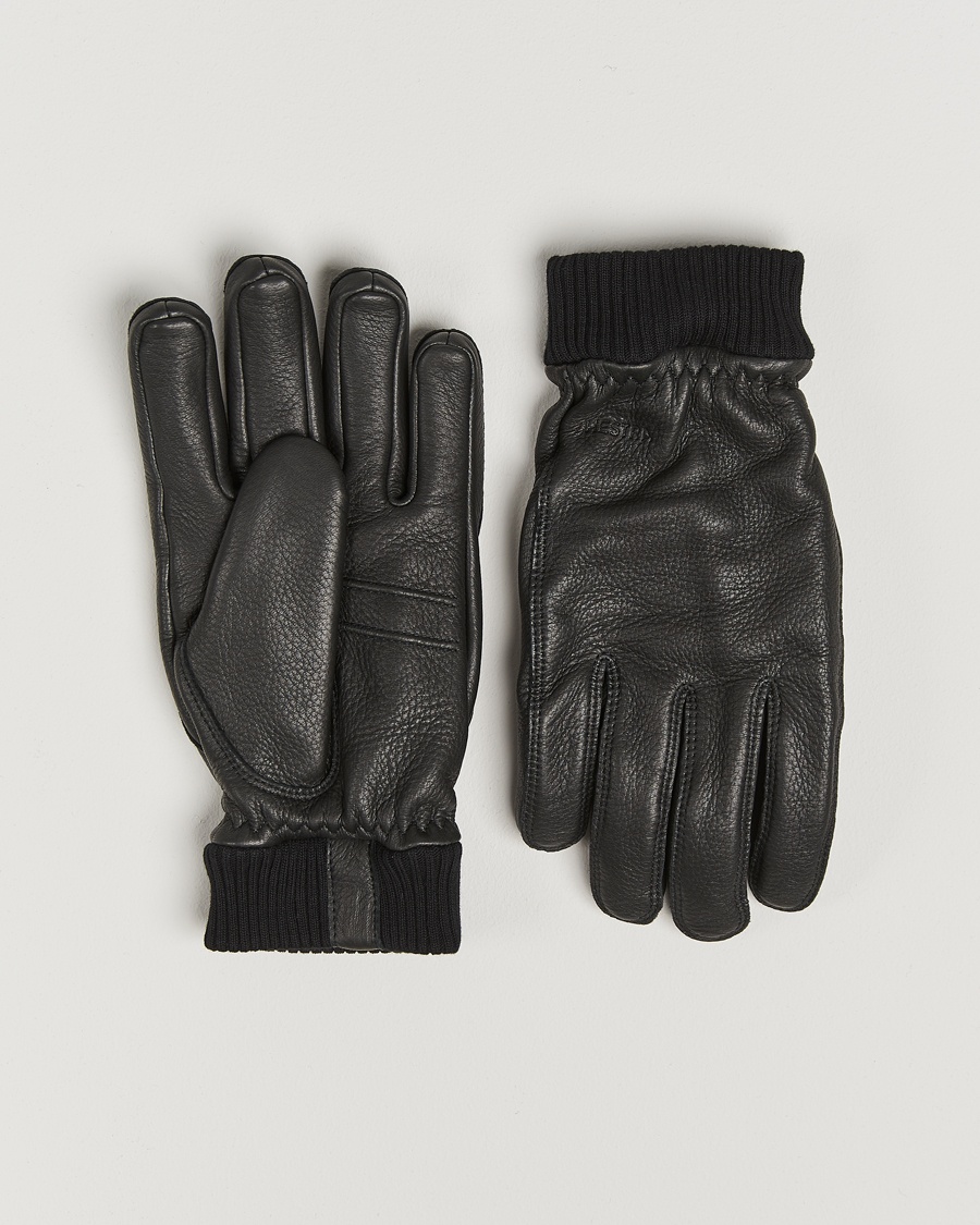 Hestra Tore Deerskin Primaloft Lined Glove Black – Nero