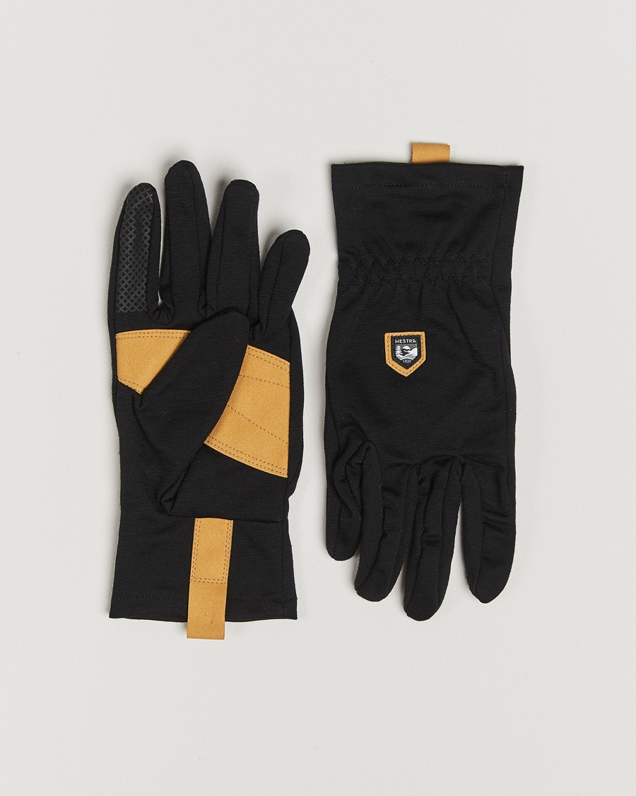 Hestra Merino Windwool Liner Glove Black – Nero