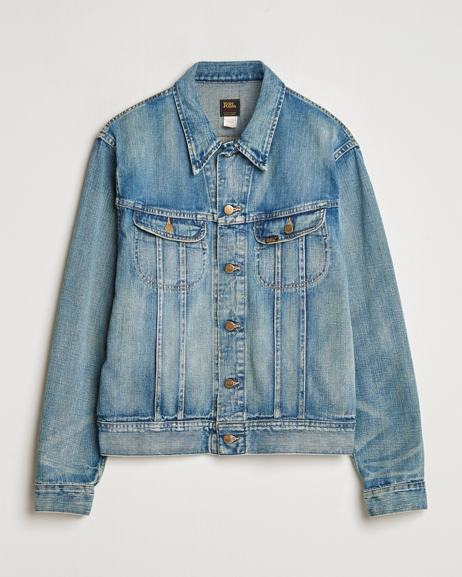 RRL Lot 271 Denim Jacket Leeland Wash – Blu