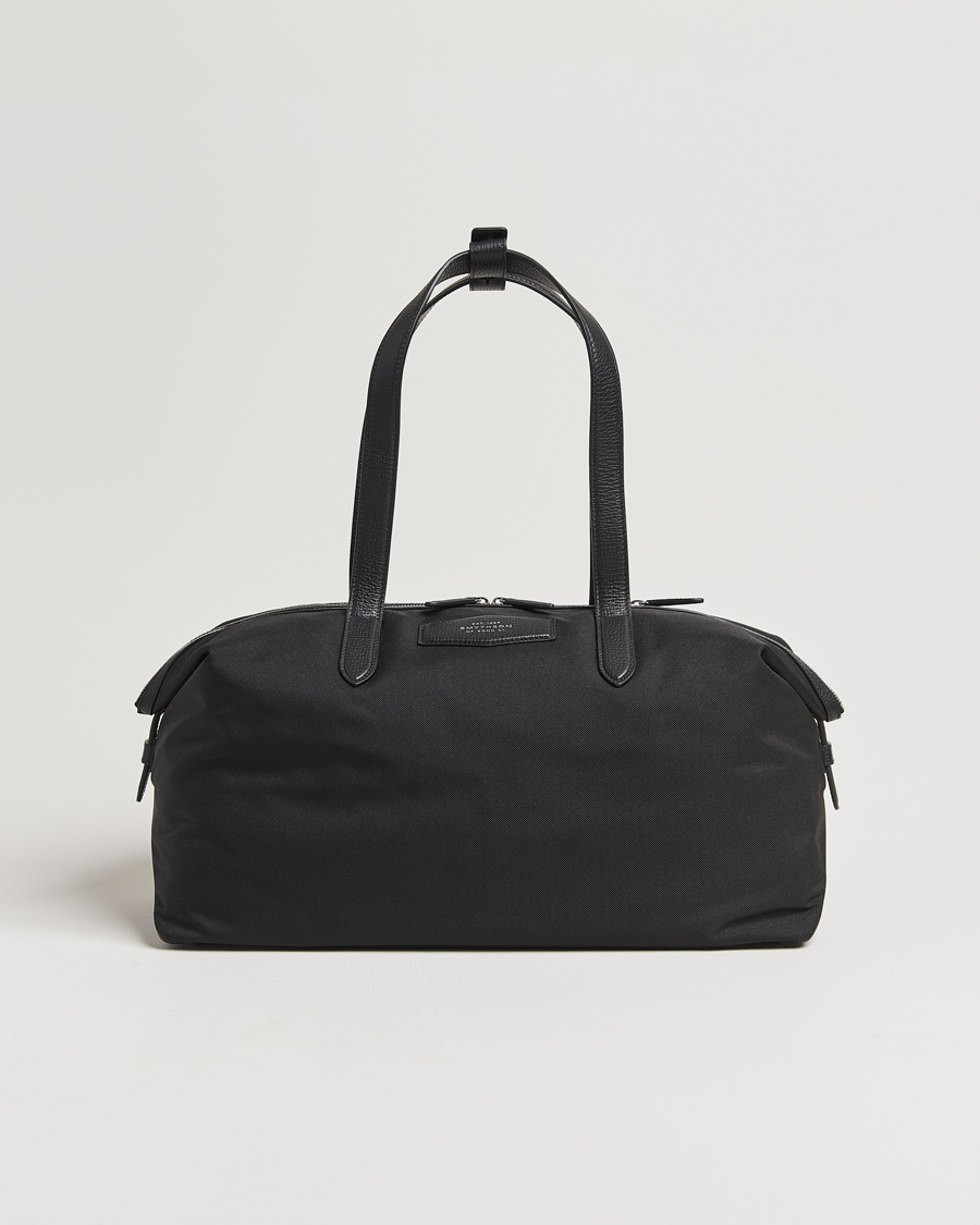 Smythson Canvas Norton Small Travel Bag Black – Nero