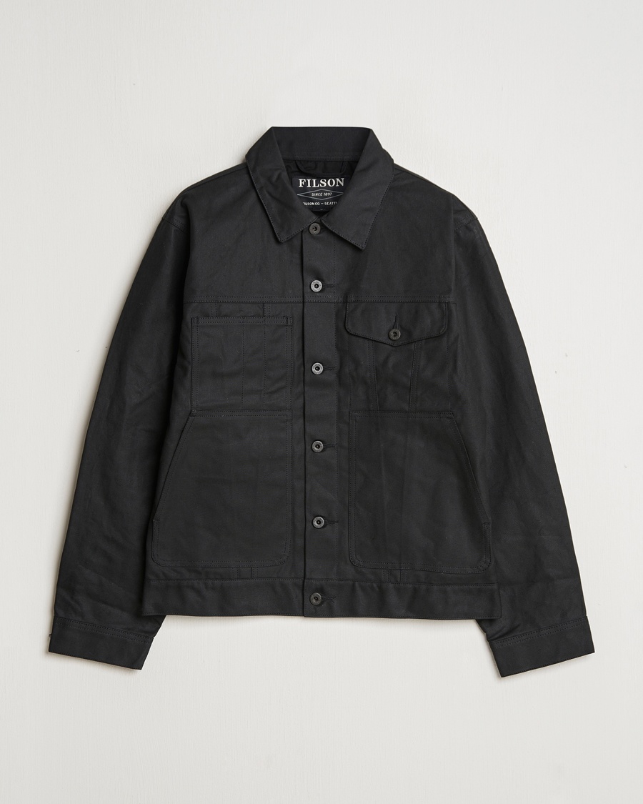 Filson Short Lined Tin Cloth Cruiser Black – Marrone
