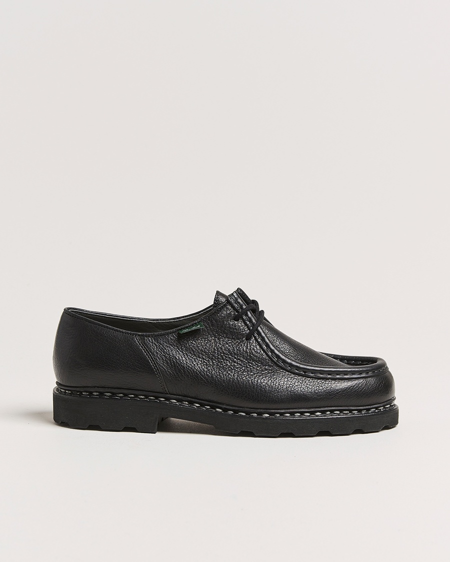 Paraboot Michael Derby Black Deerskin – Nero