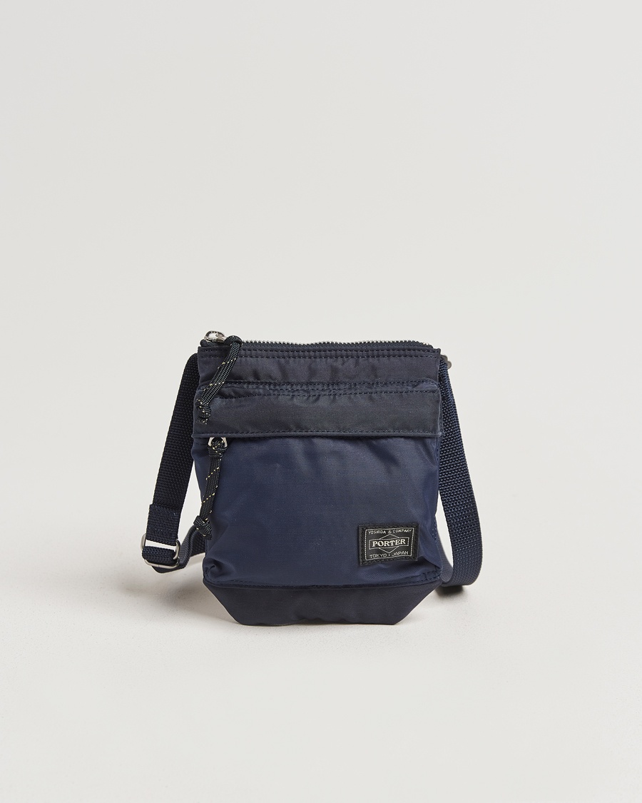 Porter-Yoshida & Co. Force Small Shoulder Pouch Navy Blue – Blu
