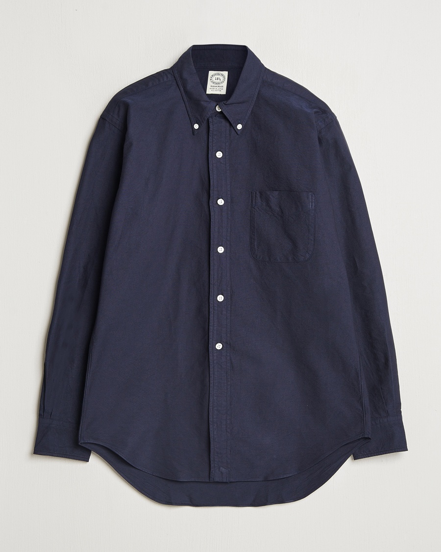 Kamakura Shirts Vintage Ivy Oxford Button Down Shirt Navy – Blu
