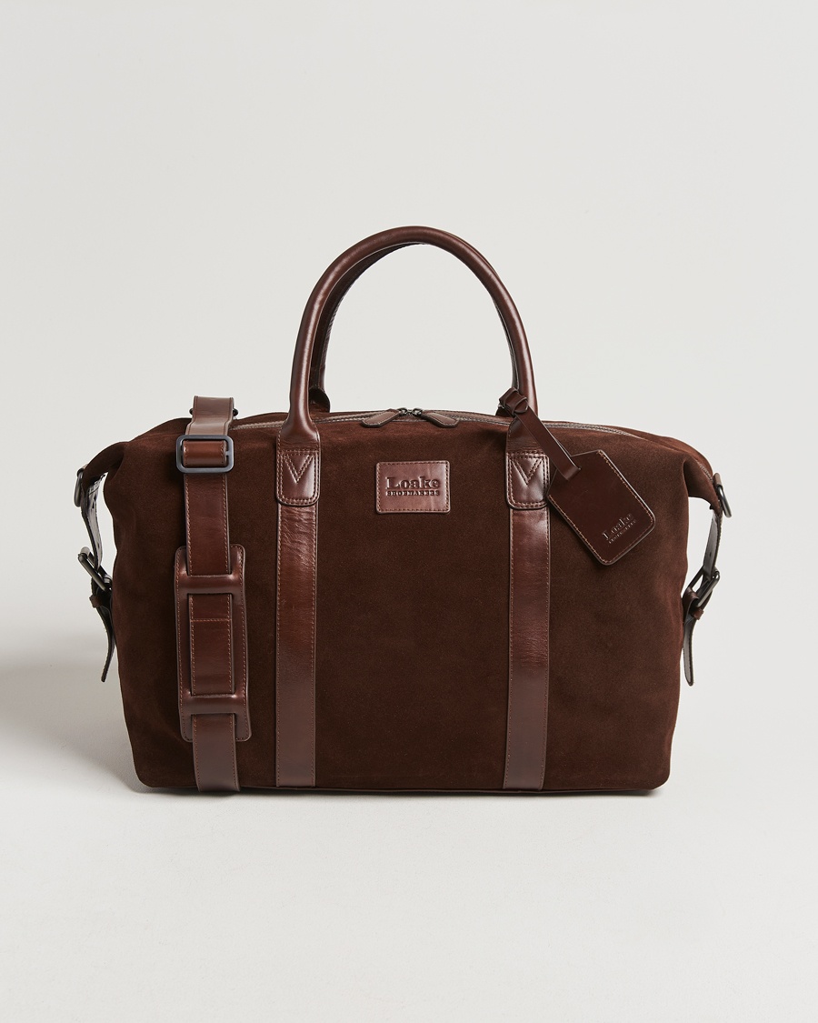Loake Shoemakers Balmoral Suede Weekendbag Polo – Marrone