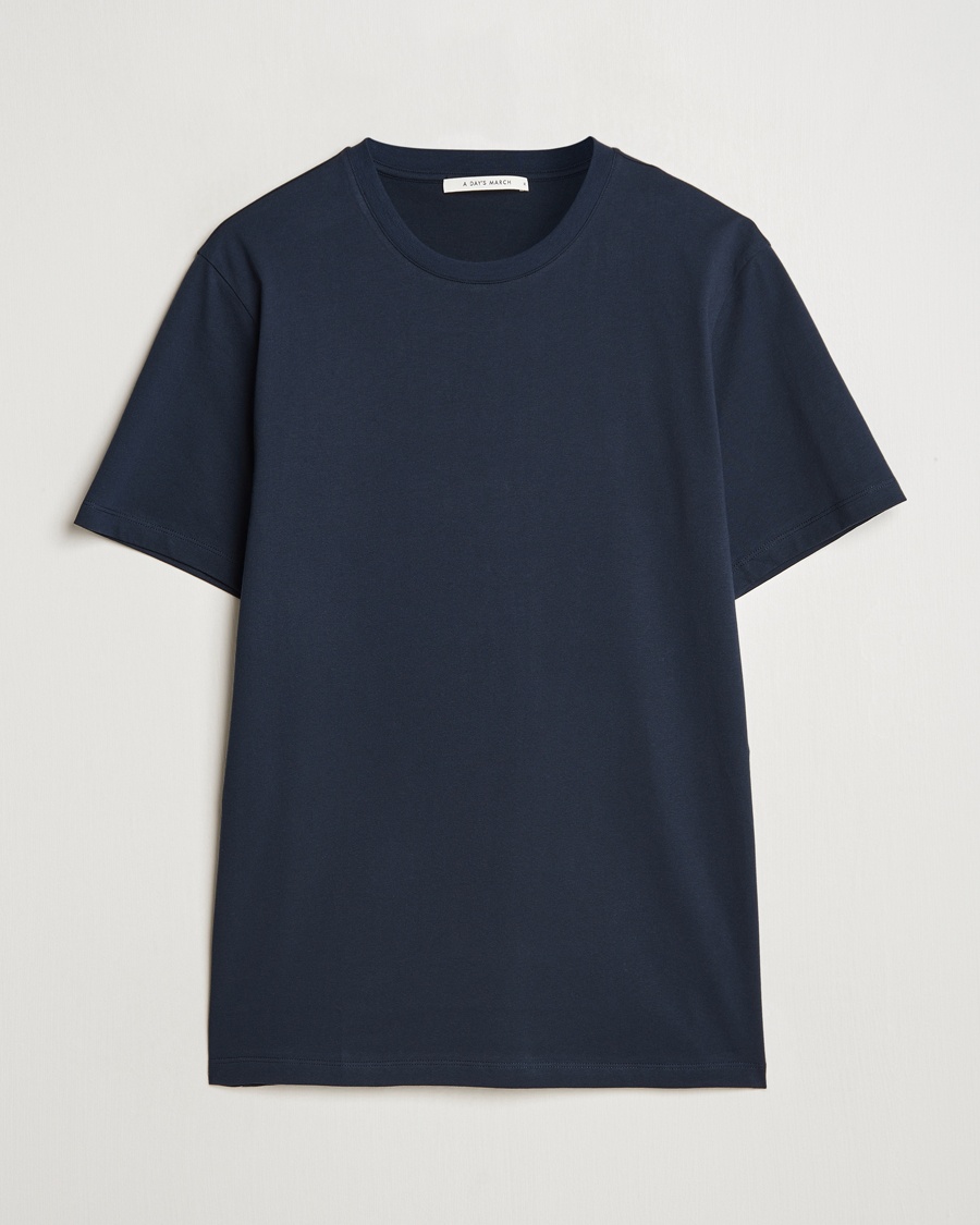 A Day's March Midweight T-Shirt Navy – Blu