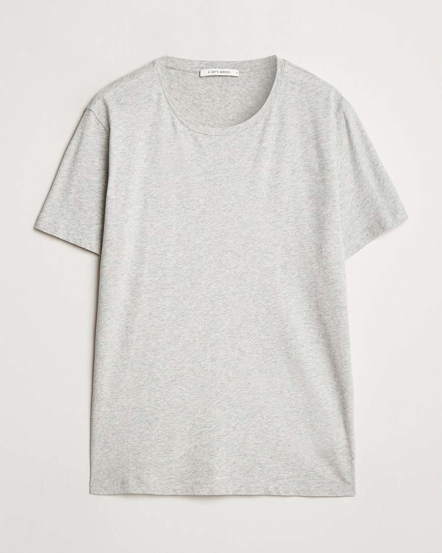 A Day's March Lightweight T-Shirt Grey Melange – Grigio