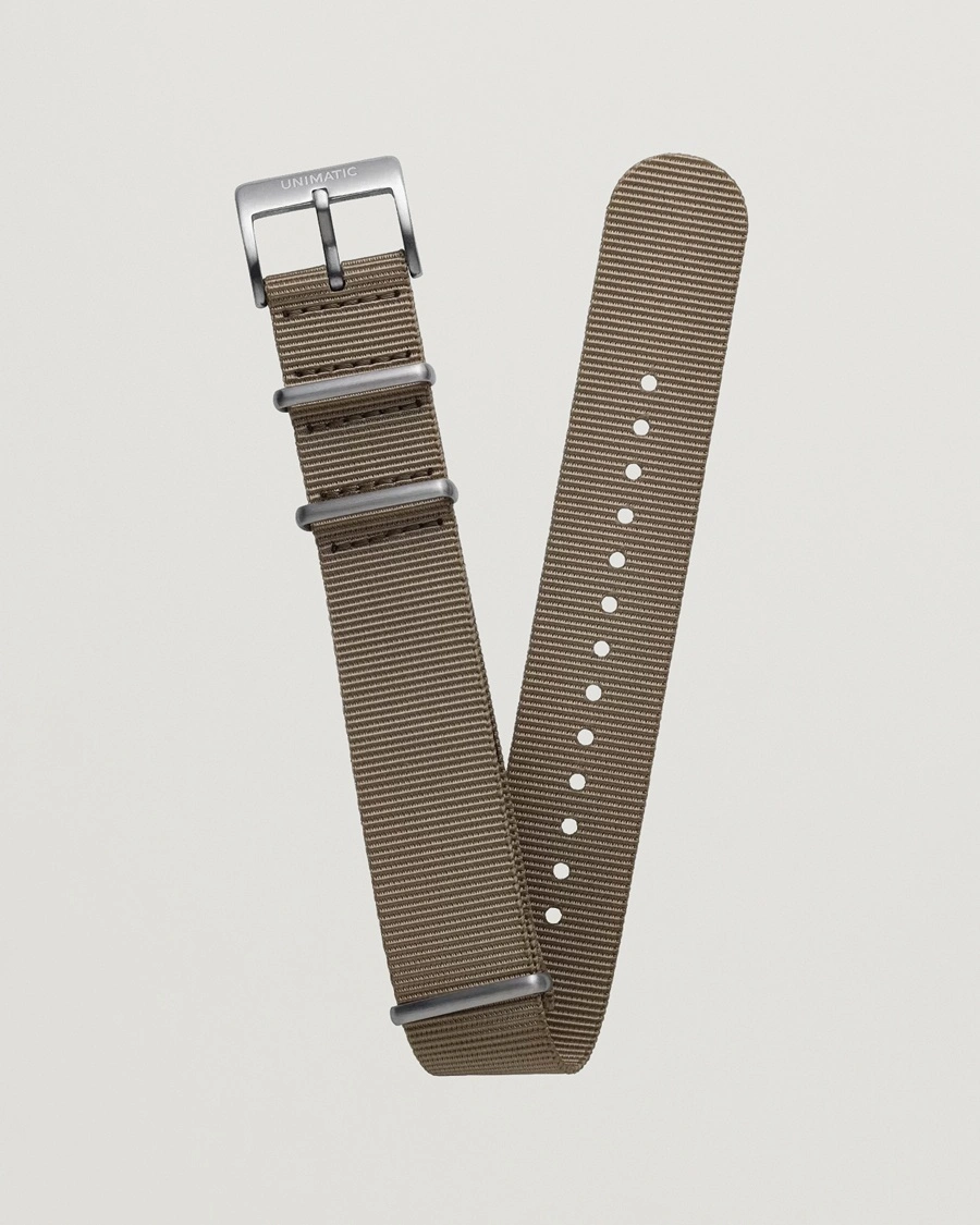 UNIMATIC Nylon Nato Steel 22m Strap Sand – Beige