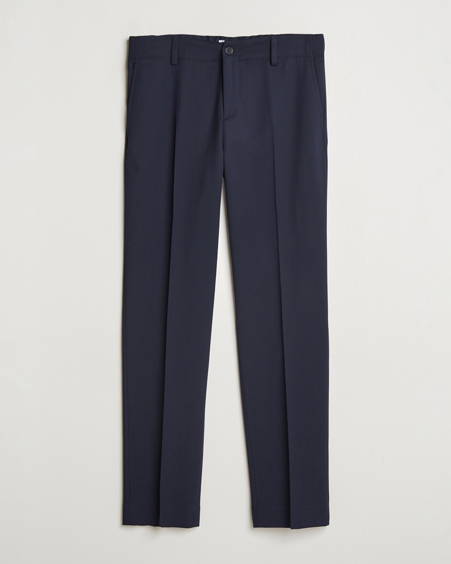 Filippa K Tailored Drawstring Trousers Navy – Blu