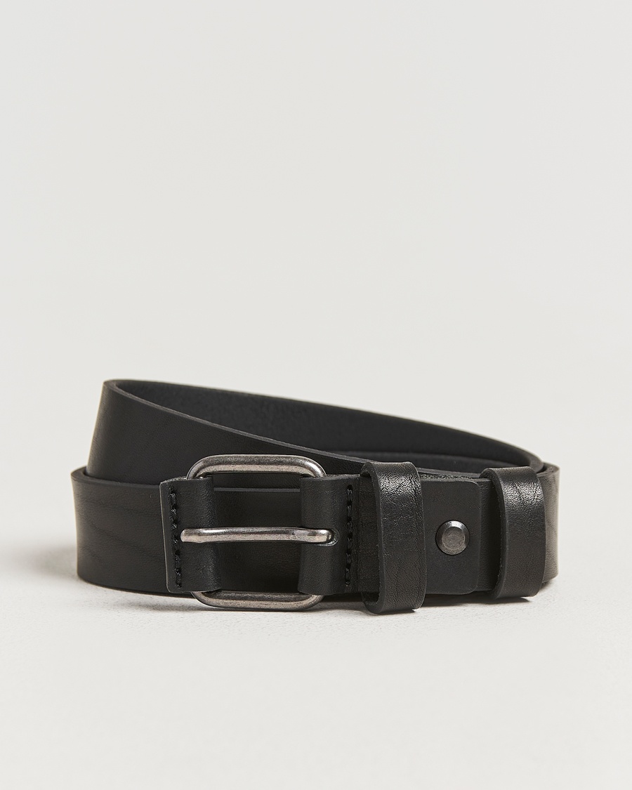 Nudie Jeans Dwayne Leather Belt Black – Nero