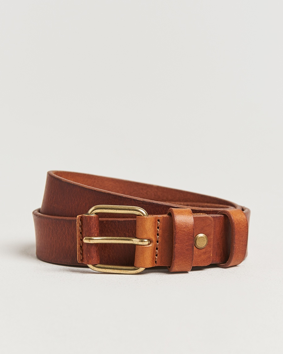 Nudie Jeans Dwayne Leather Belt Toffee Brown – Marrone