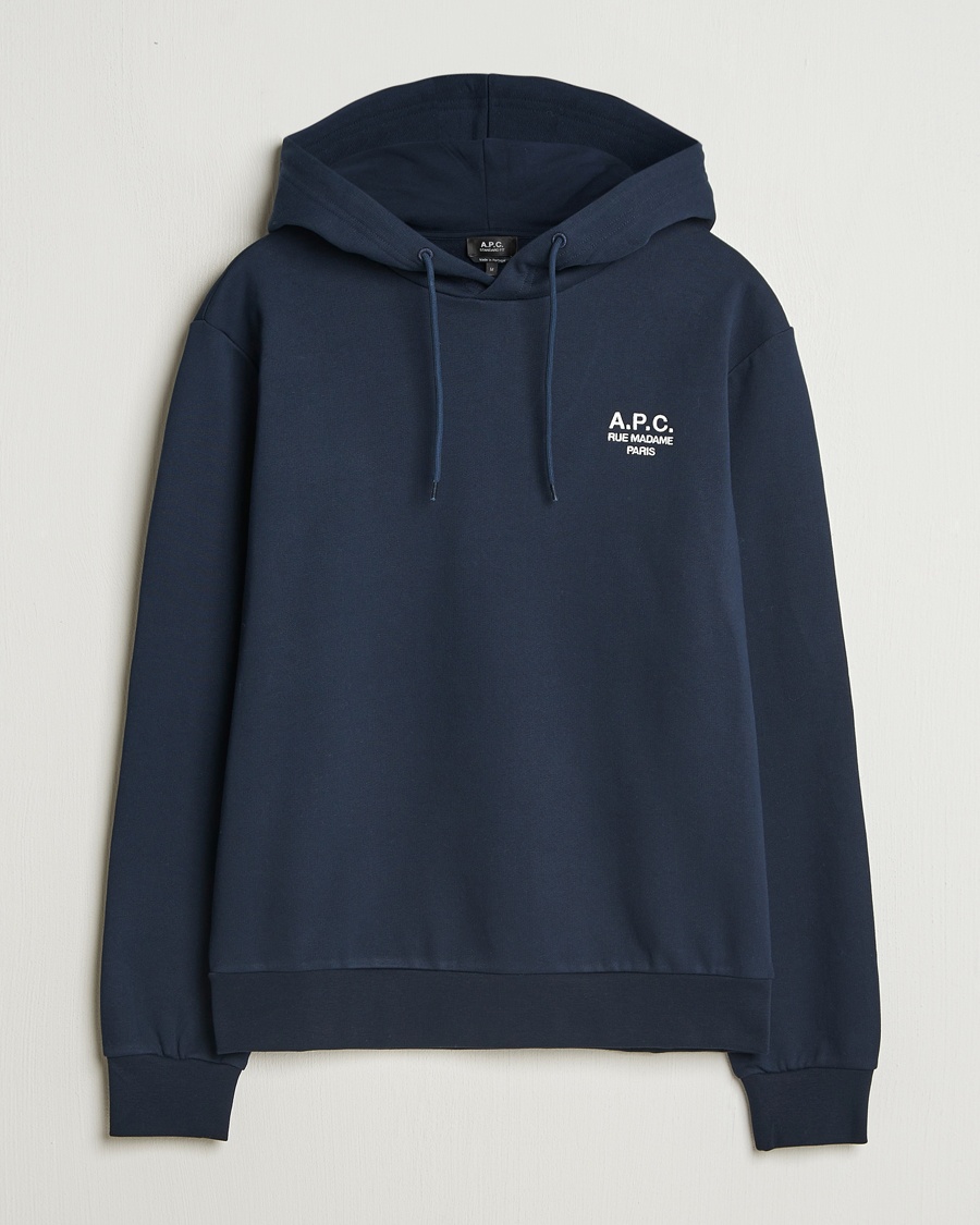 A.P.C. Rue Madame Hoodie Dark Navy – Blu