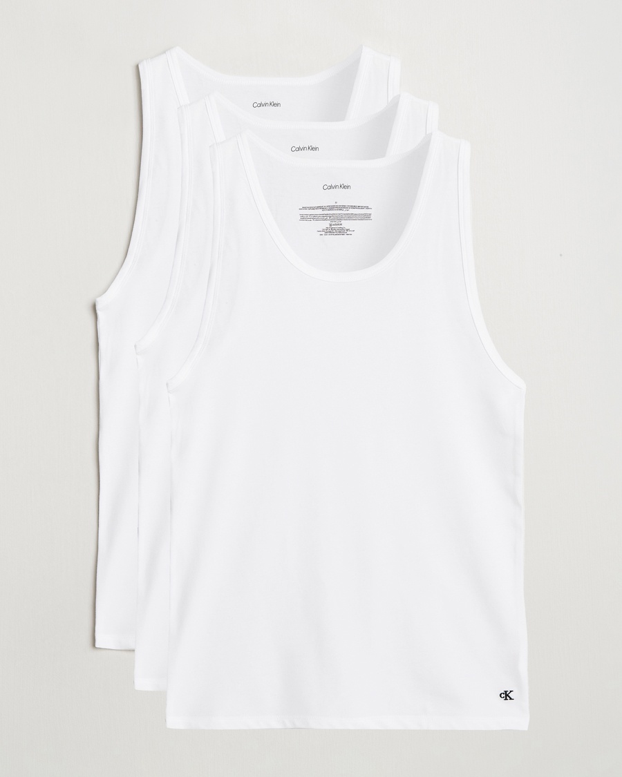 Calvin Klein 3-Pack Cotton Tank Top White – Bianco
