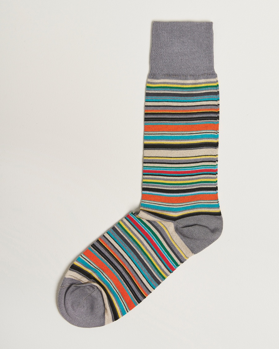 Paul Smith Mulitstripe Socks Grey – Multicolore