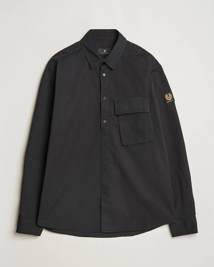 Belstaff Scale Cotton Pocket Shirt Black – Nero