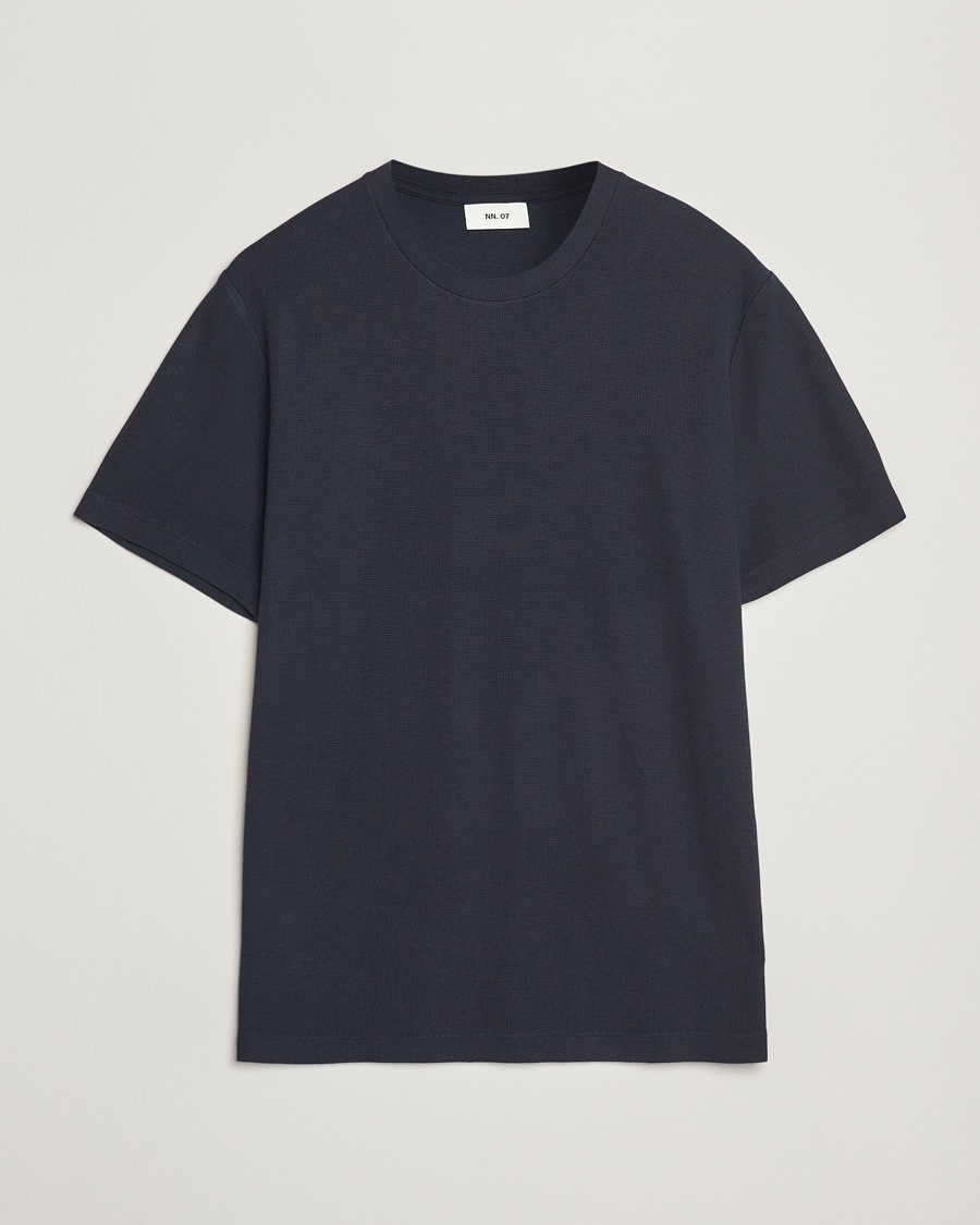 NN07 Clive Crew Neck T-Shirt Navy Blue – Blu