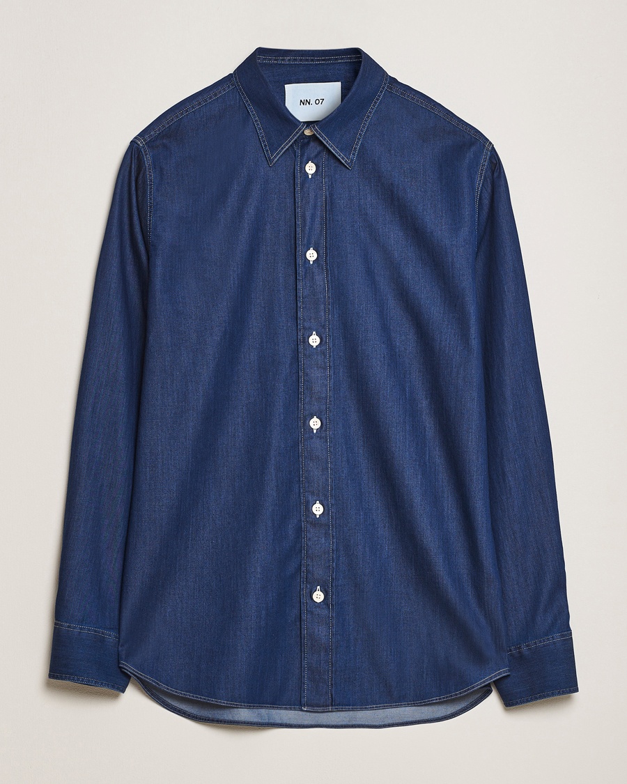 NN07 Colby Denim Shirt Medium Indigo – Blu