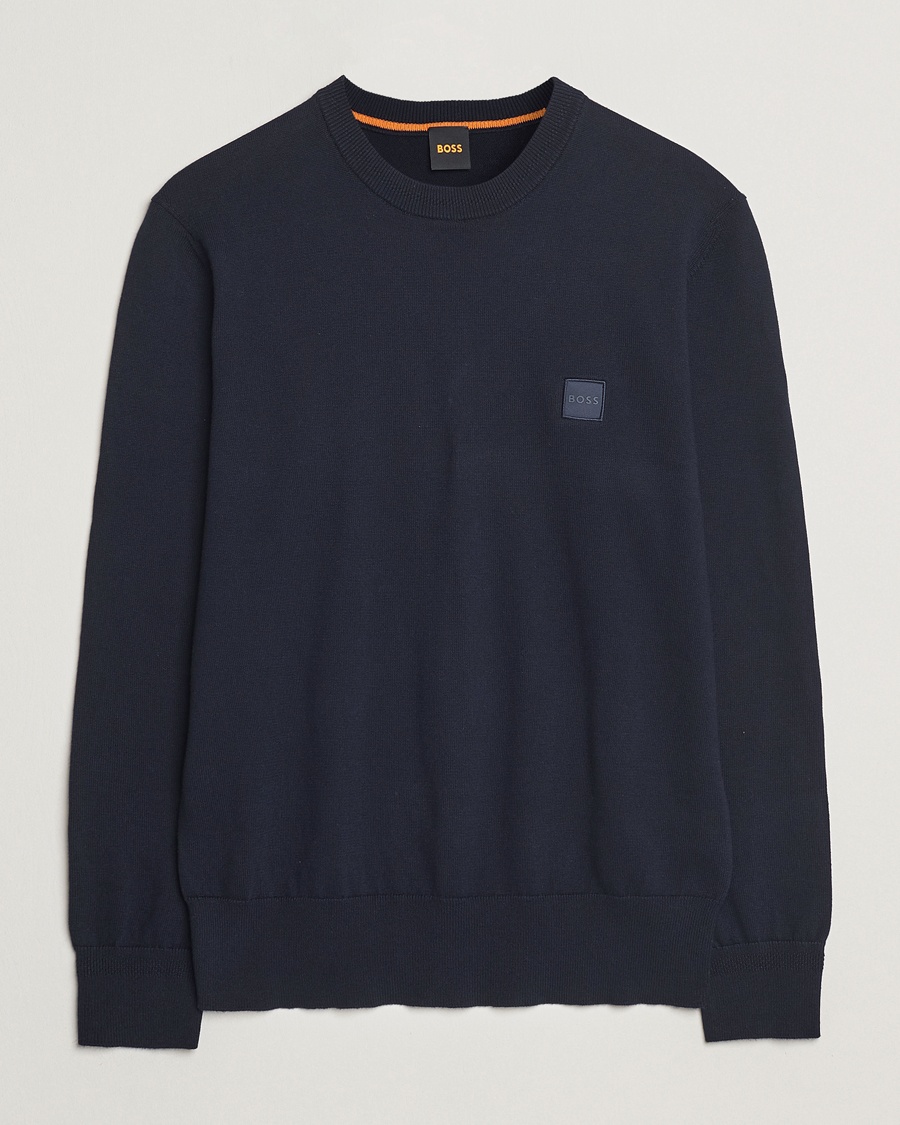 BOSS ORANGE Kanovano Knitted Sweater Dark Blue – Blu