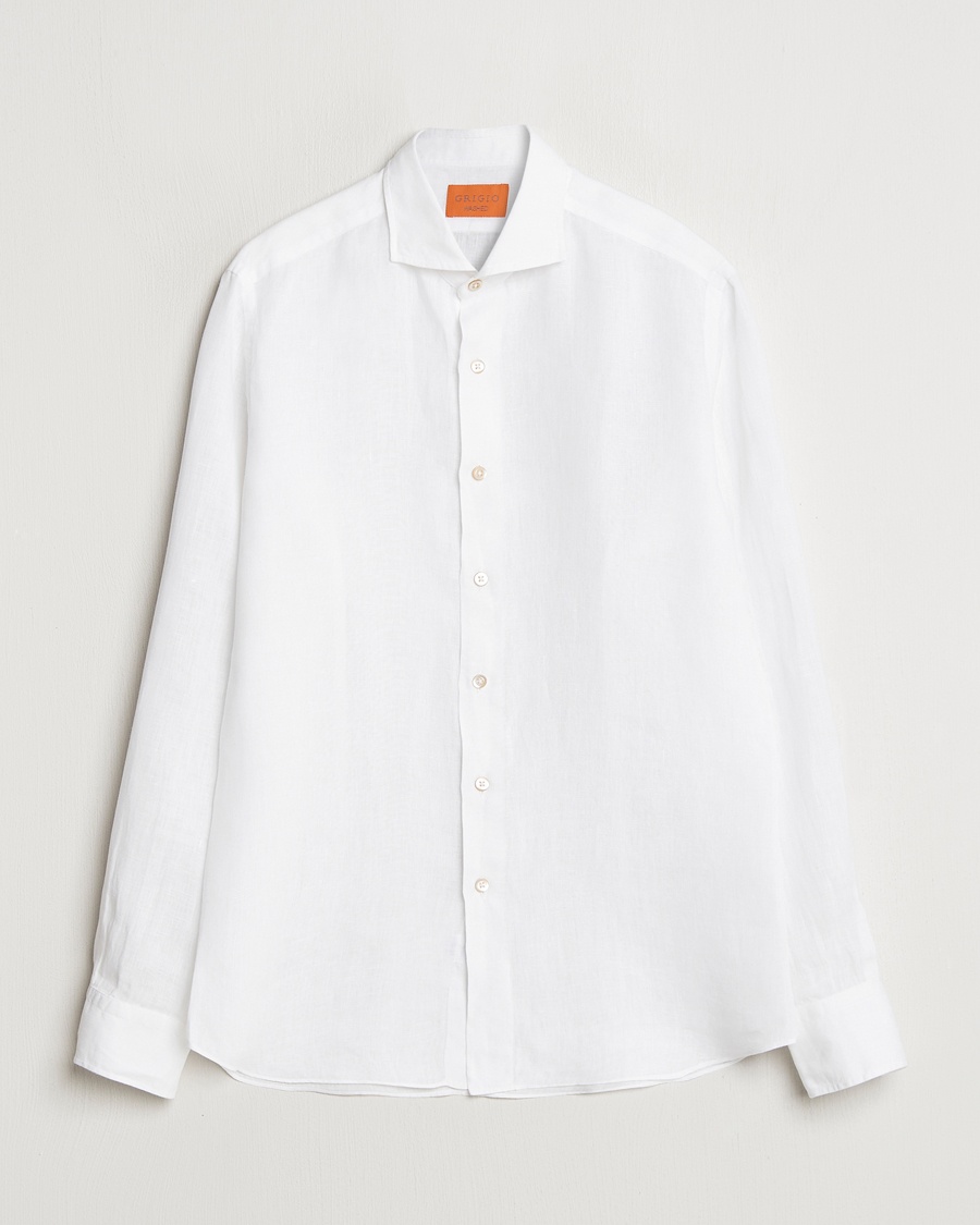 Grigio Linen Casual Shirt White – Bianco