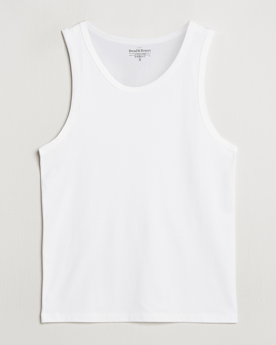 Bread & Boxers Relaxed Tank Top White – Bianco