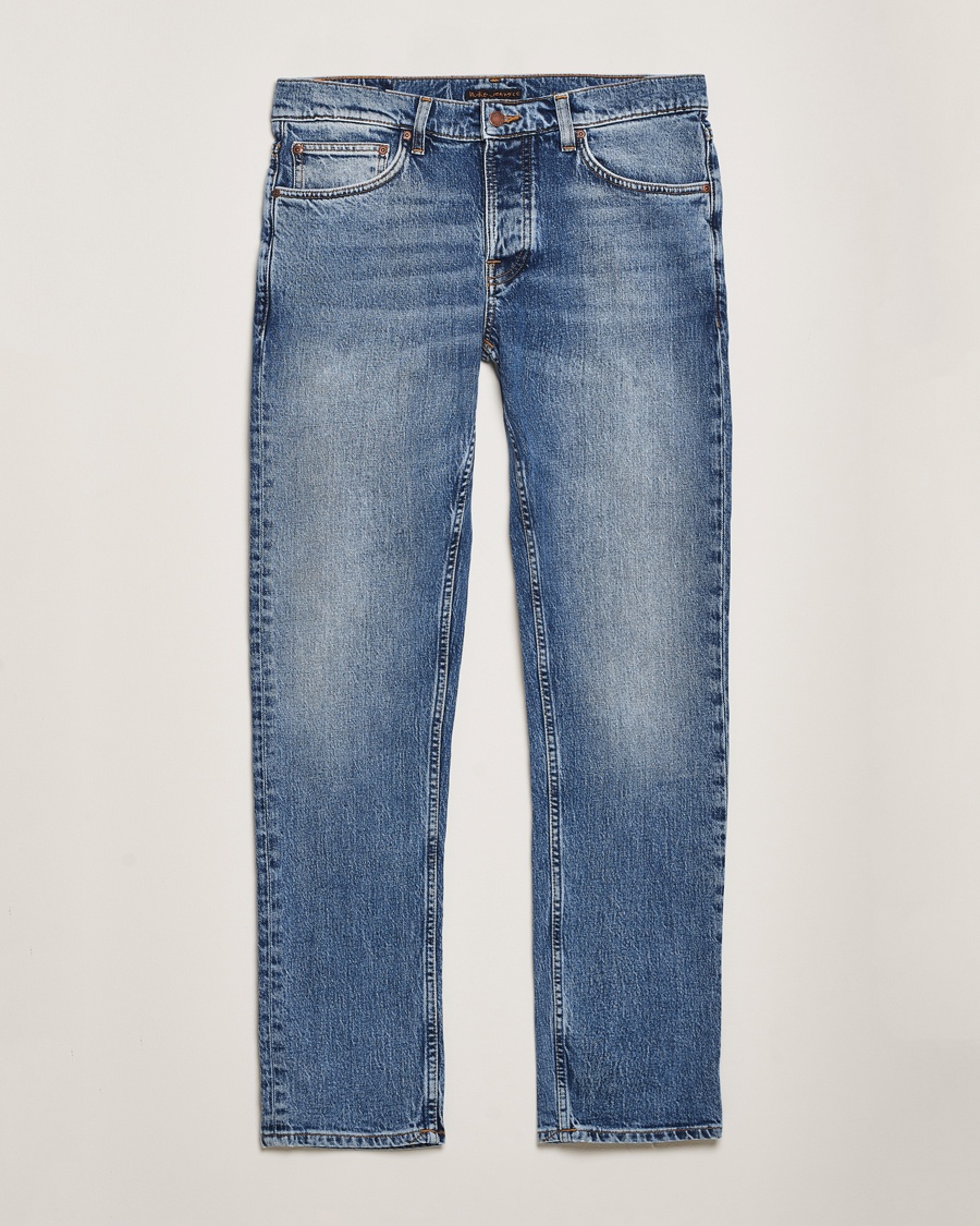 Nudie Jeans Solid Ollie Jeans Worn Vintage – Blu
