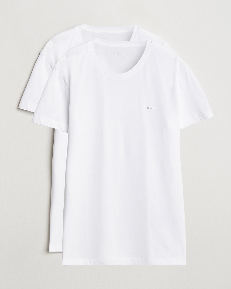 Gant 2-Pack Crew Neck T-Shirt White – Bianco