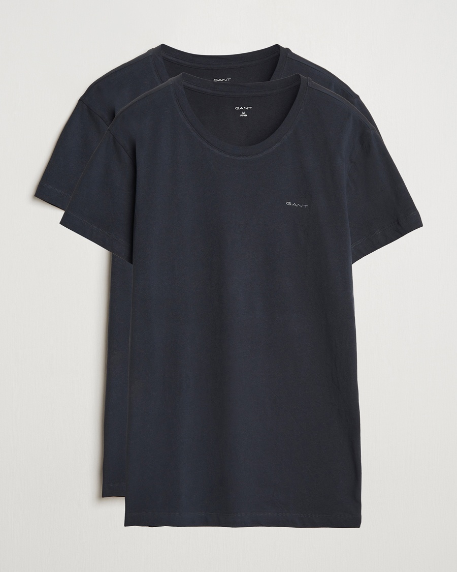 Gant 2-Pack Crew Neck T-Shirt Black – Nero