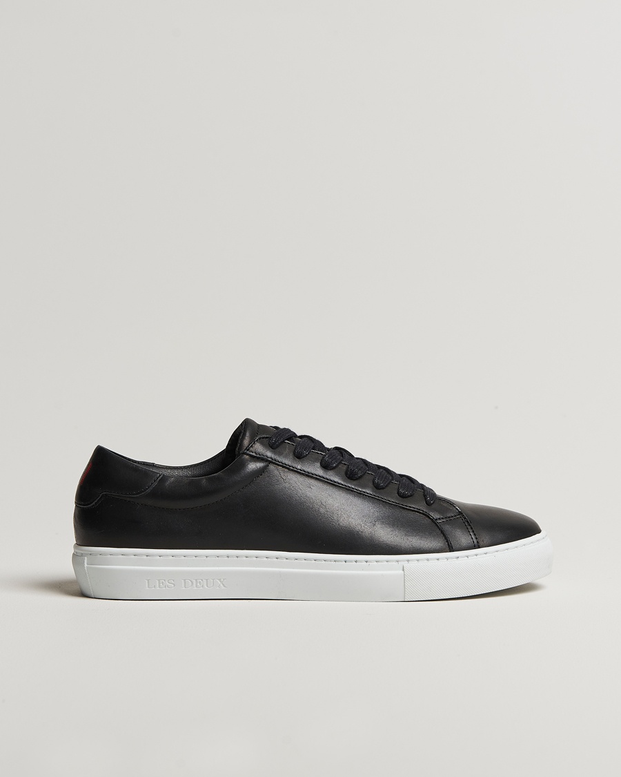LES DEUX Theodor Leather Sneakers Black – Nero