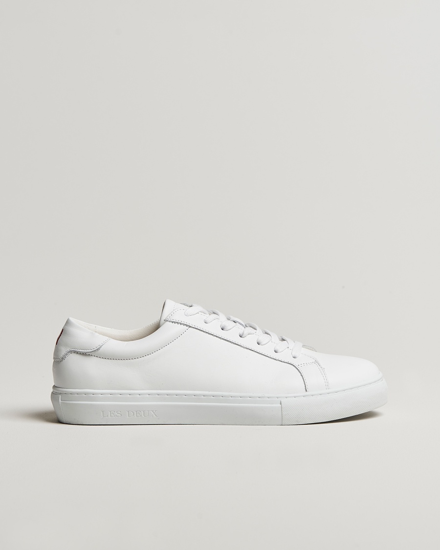 LES DEUX Theodor Leather Sneakers White – Bianco