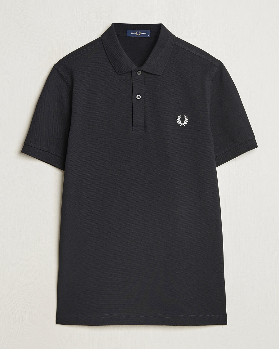 Fred Perry Plain Polo Shirt Black – Nero