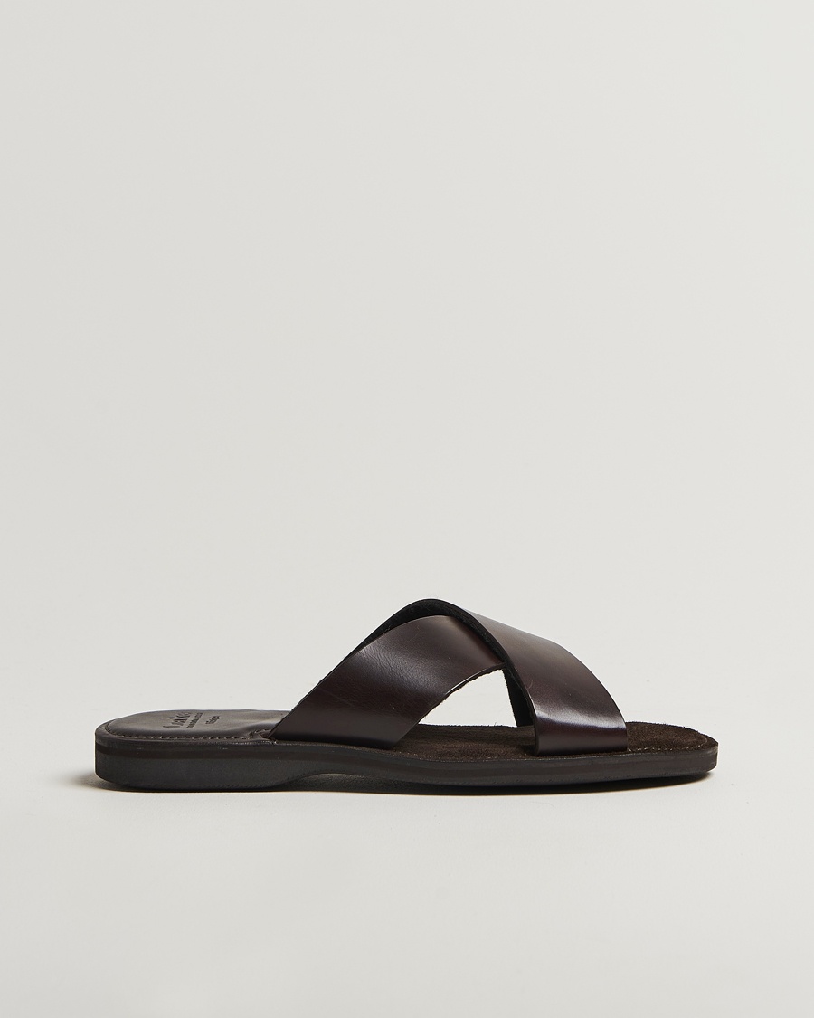 Loake 1880 Gozo Leather Sandal Dark Brown – Marrone