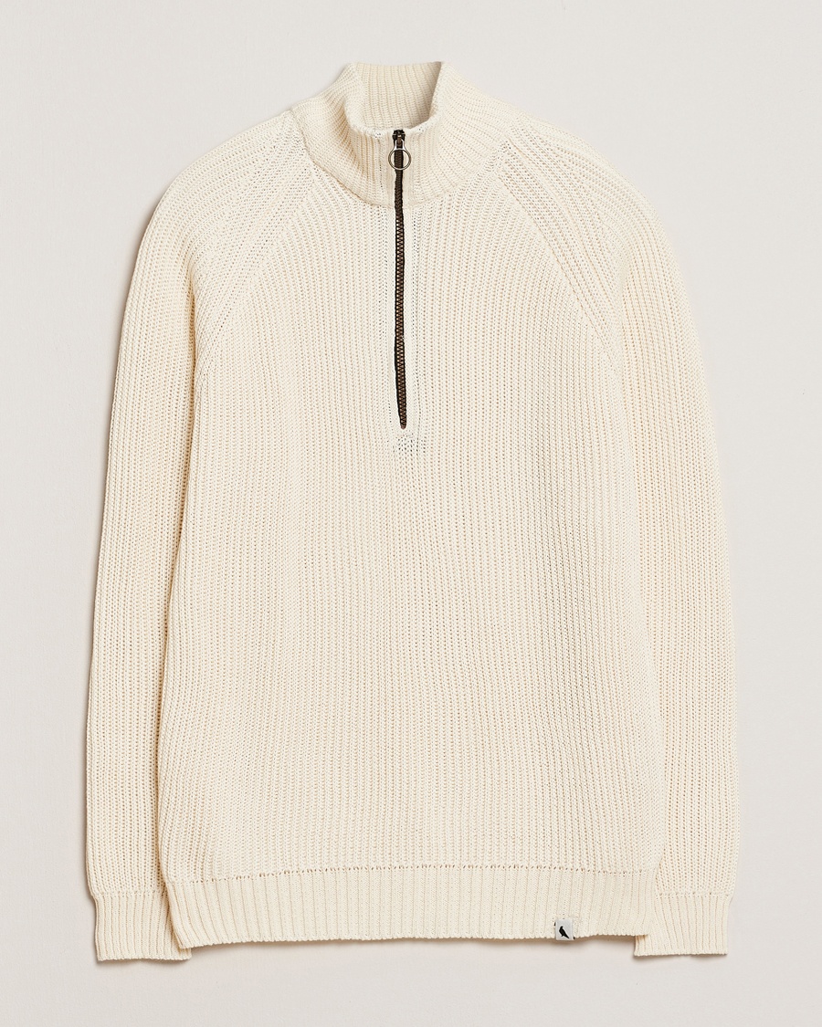 Peregrine Felix Quarter Zip Jumper White – Bianco