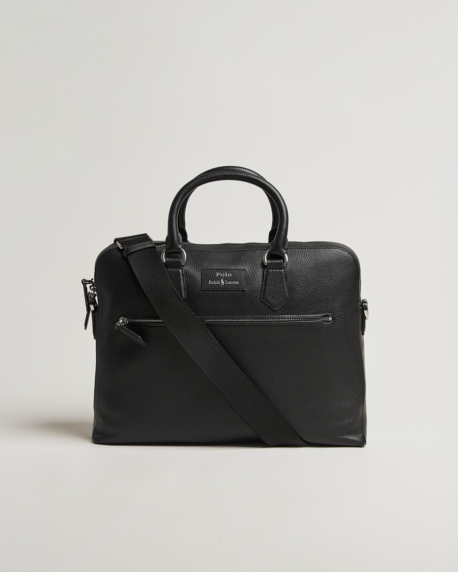 Polo Ralph Lauren Polo Ralph LaurenPebble Leather BriefcaseBlack – Nero