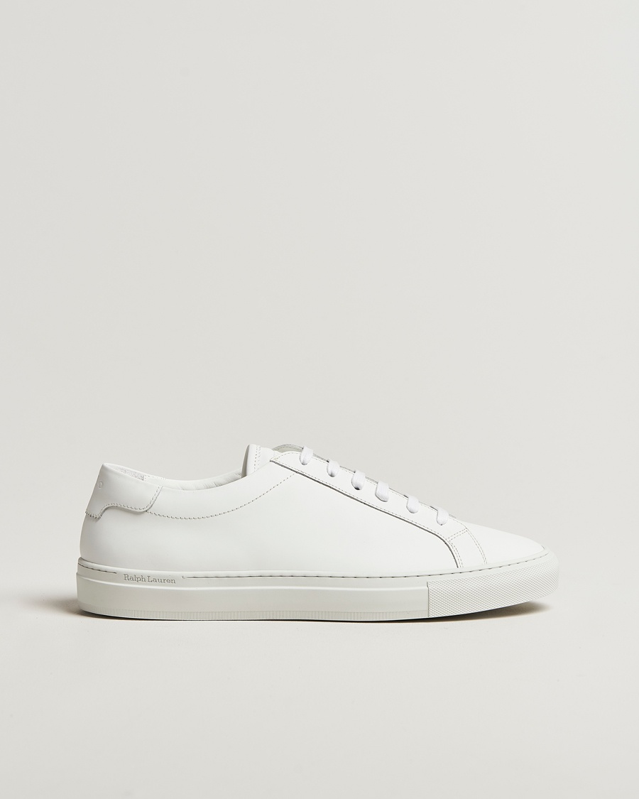Polo Ralph Lauren Jermain Lux Leather Sneaker White – Bianco