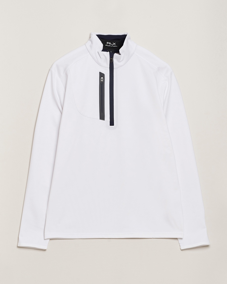 RLX Ralph Lauren Luxury Jersey Half Zip Ceramic White – Bianco