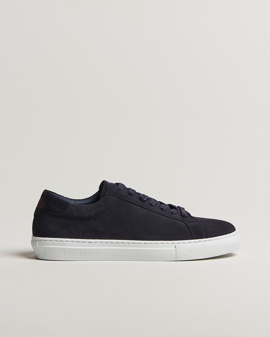LES DEUX Theodor Suede Sneakers Navy – Blu