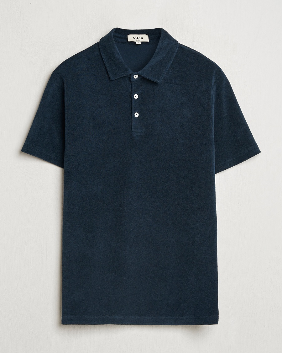 Altea Terry Cotton Polo Navy – Blu