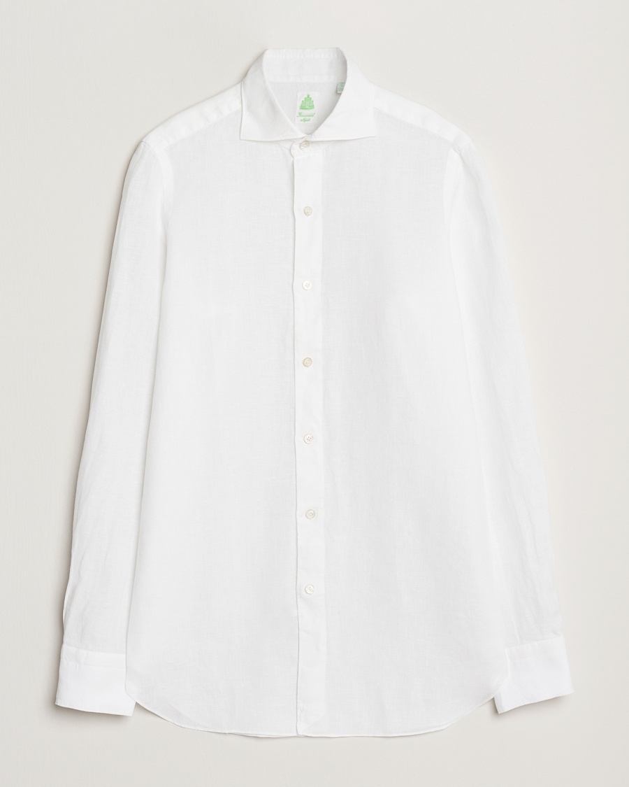 Finamore Napoli Gaeta Linen Shirt White – Bianco