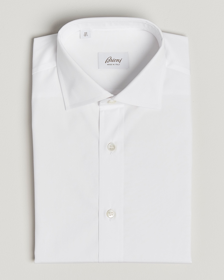 Brioni Slim Fit Dress Shirt White – Bianco
