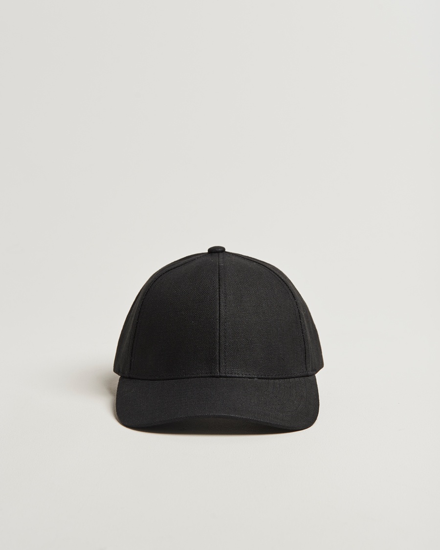 Varsity Headwear Linen Baseball Cap Licorice Black – Nero