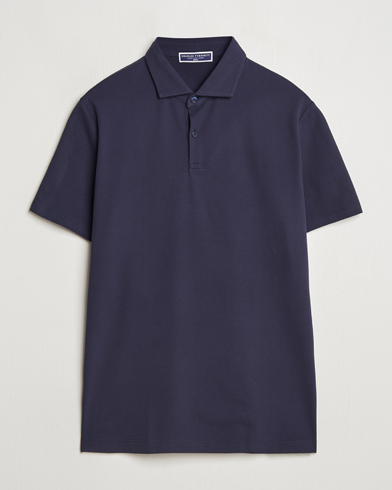 Charles Tyrwhitt Short Sleeve Cotton Pique Polo Navy – Blu