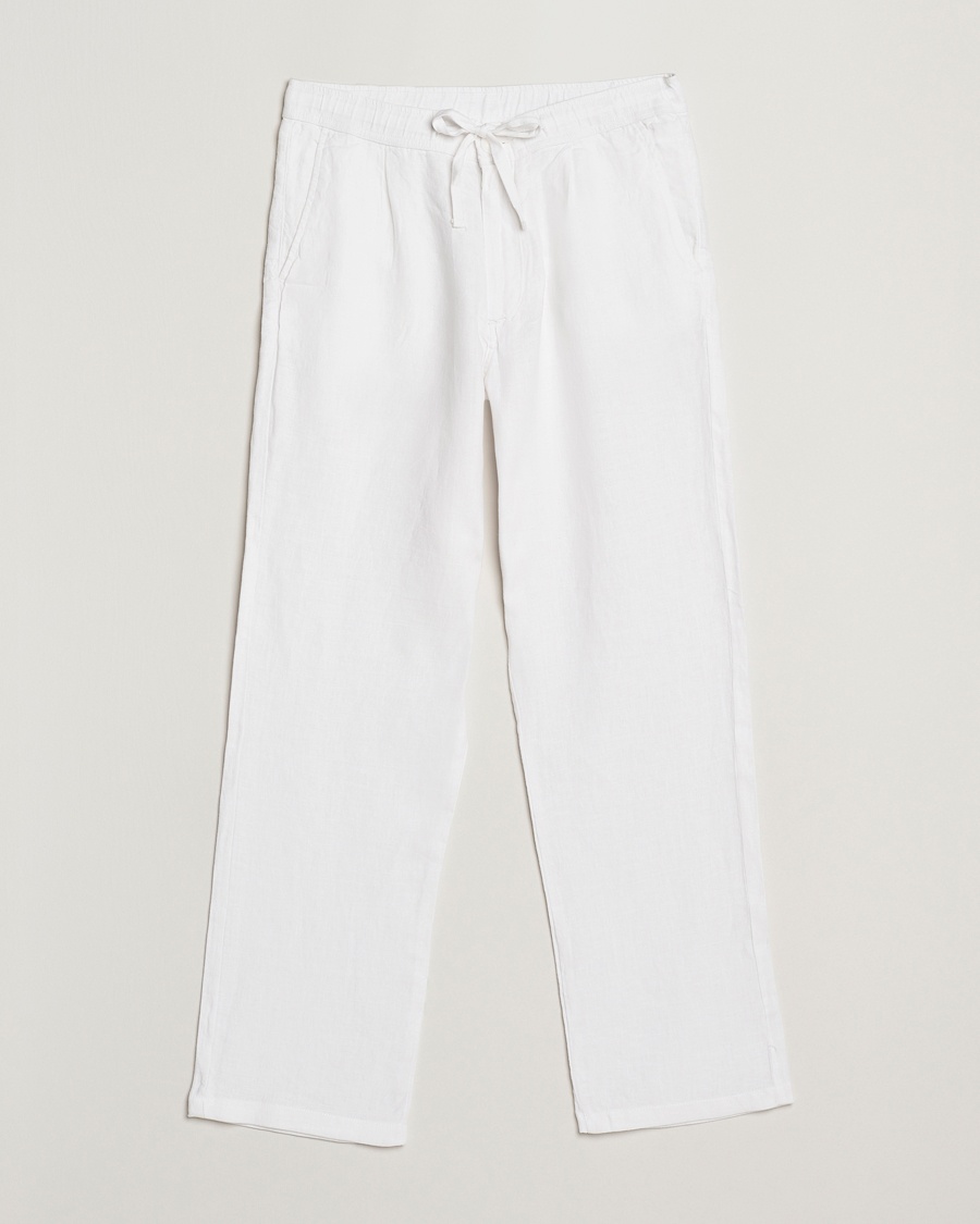 KnowledgeCotton Apparel Loose Linen Pants Bright White – Bianco