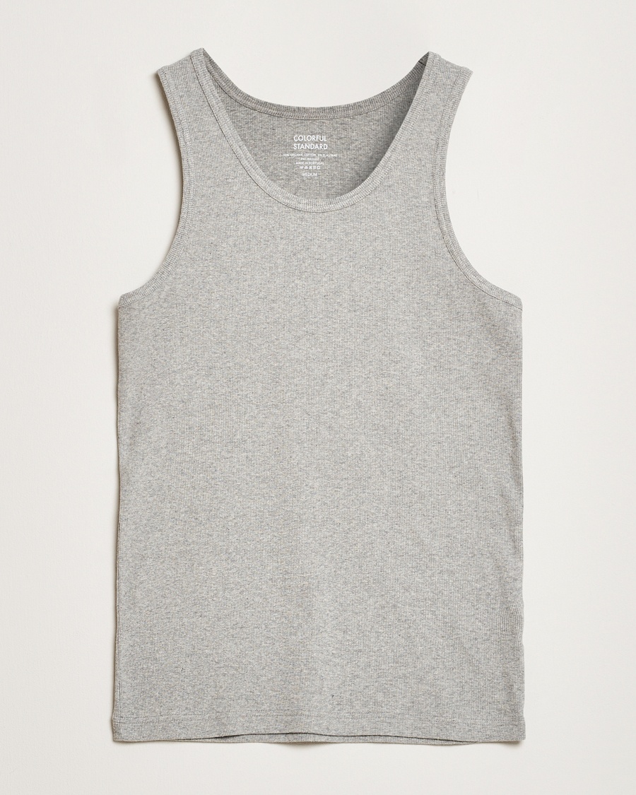 Colorful Standard Organic Rib Tank Top Heather Grey – Grigio