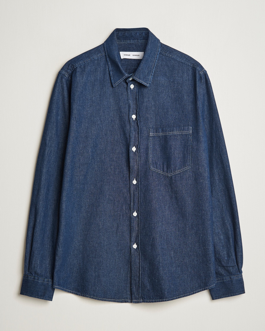 Samsøe Samsøe Ryan Chambray Shirt Salute Blue – Blu