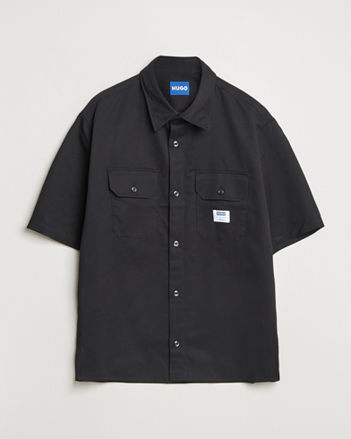 HUGO Ekyno Workwear Short Sleeve Shirt Black – Nero