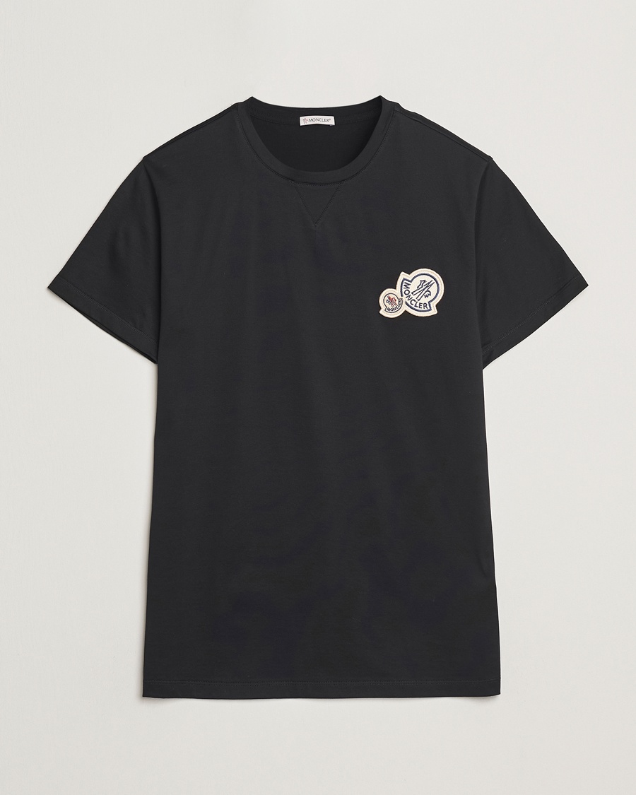 Moncler Double Logo T-Shirt Black – Nero