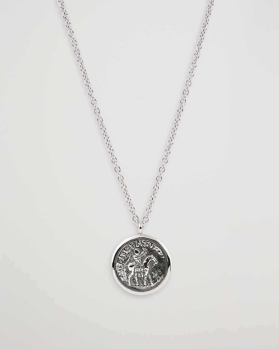 Tom Wood Coin Pendand Necklace Silver – Argento